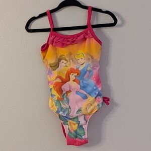 2/$15 💙 Disney Princess Pink Ruffle Swimsuit | 18M